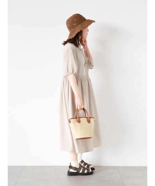 ehka sopo（エヘカソポ）の「リボンワンピース（ワンピース・レディース・ミント/ベージュ/グレー・F）」の13枚目の写真