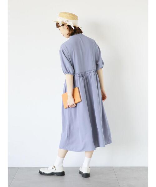 ehka sopo（エヘカソポ）の「リボンワンピース（ワンピース・レディース・ミント/ベージュ/グレー・F）」の19枚目の写真