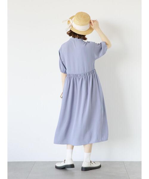 ehka sopo（エヘカソポ）の「リボンワンピース（ワンピース・レディース・ミント/ベージュ/グレー・F）」の21枚目の写真