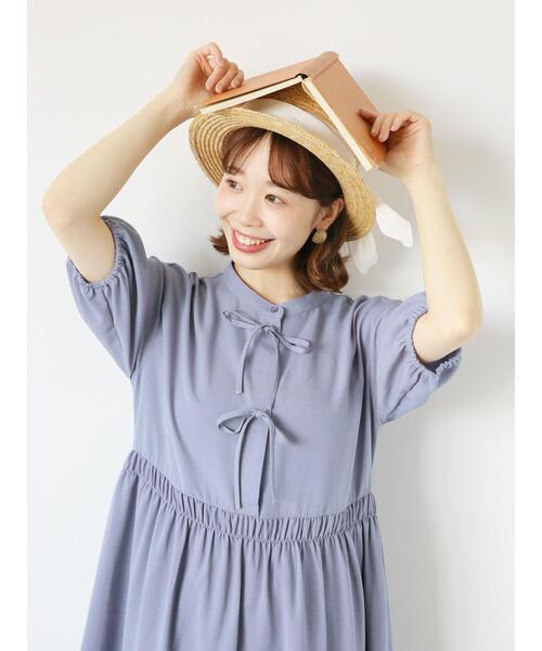 ehka sopo（エヘカソポ）の「リボンワンピース（ワンピース・レディース・ミント/ベージュ/グレー・F）」の22枚目の写真