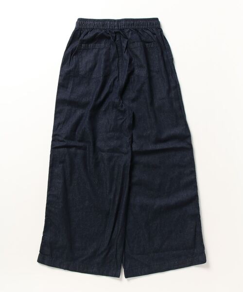 NAVY(ネイビー)の「ライトオンス デニム ワイドパンツ(デニムパンツ・レディース・ダークブルー/ストライプ・M/L)」の3枚目の写真