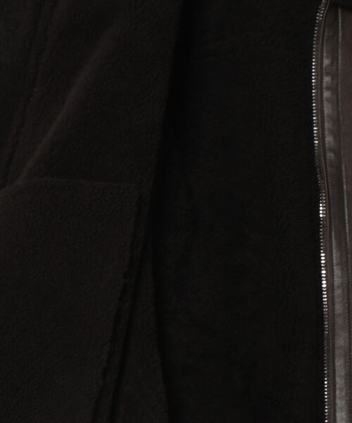 DRESSLAVE（ドレスレイブ）の「PAOLA GELLI / merino ricciolo waxy(メリノムートンコート)（ムートンコート・レディース・ブラウン・44）」の16枚目の写真
