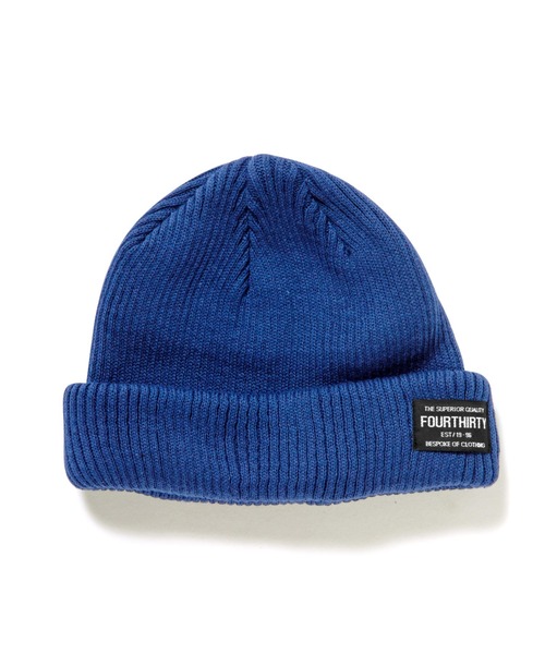 430（フォーサーティ）の「【430】MILTAG MID BEANIE（ニットキャップ/ビーニー・メンズ・グレー/ブルー/ブラック・FREE）」の8枚目の写真