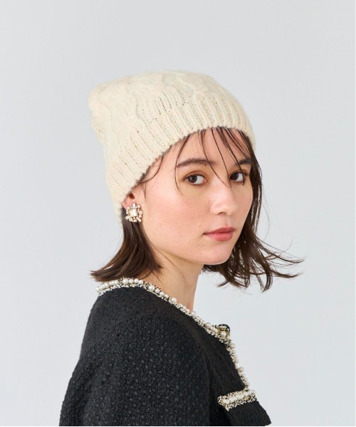 シャポードオー　ニット帽 Chapeau d' O RA/WO Knit Watch | 56cm～58cm(97) BLACK (01