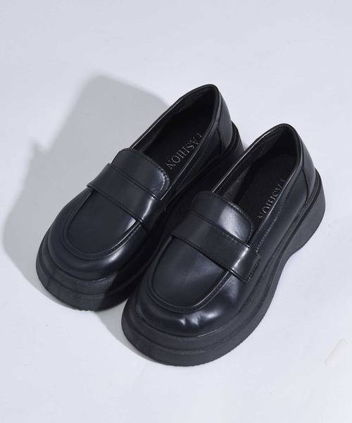 CALIFORNIA OUTFITTERS（カリフォルニア アウトフィッターズ）の「3-6C19 厚底 ローファー【Maison select -メゾンセレクト-】（ローファー・レディース・ホワイト/ブラック・23/24/24.5/23.5）」の2枚目の写真