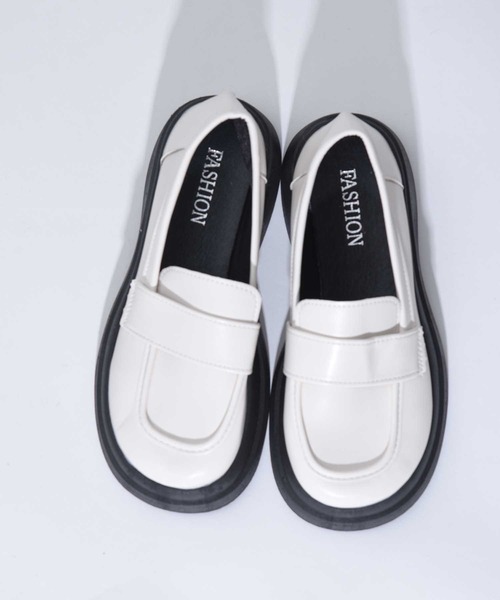 CALIFORNIA OUTFITTERS（カリフォルニア アウトフィッターズ）の「3-6C19 厚底 ローファー【Maison select -メゾンセレクト-】（ローファー・レディース・ホワイト/ブラック・23/24/24.5/23.5）」の15枚目の写真