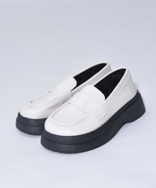 CALIFORNIA OUTFITTERS（カリフォルニア アウトフィッターズ）の「3-6C19 厚底 ローファー【Maison select -メゾンセレクト-】（ローファー・レディース・ホワイト/ブラック・23/24/24.5/23.5）」の13枚目の写真