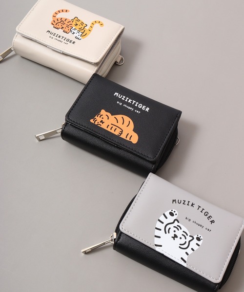 FUNALIVE（ファンアライブ）の「ムジークタイガー　チョイスラウンドミニ財布（財布・メンズ・ブラック/グレー/ホワイト・FREE）」の2枚目の写真