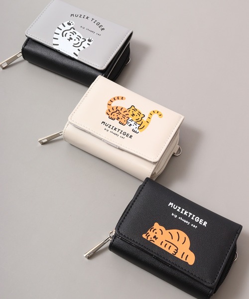 FUNALIVE（ファンアライブ）の「ムジークタイガー　チョイスラウンドミニ財布（財布・メンズ・ブラック/グレー/ホワイト・FREE）」の4枚目の写真