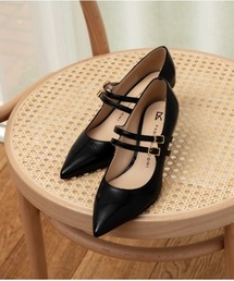 FABIO RUSCONI | 【FABIO RUSCONI】ポインテッドトウダブルストラップパンプス(F31012)(パンプス)