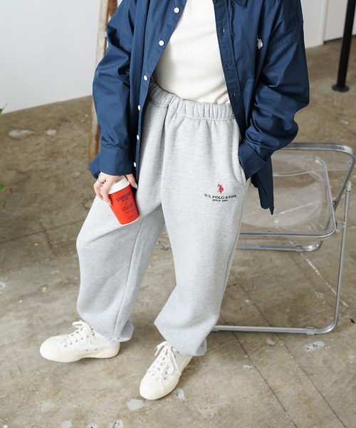 U.S. POLO ASSN.(ユーエスポロアッスン)の「U.S. POLO ASSN./ユーエスポロアッスン 裏起毛スウェットパンツ(スウェットパンツ・メンズ・アッシュグレー/ブラック/オフホワイト/ネイビー・L/S/M/LL)」の19枚目の写真