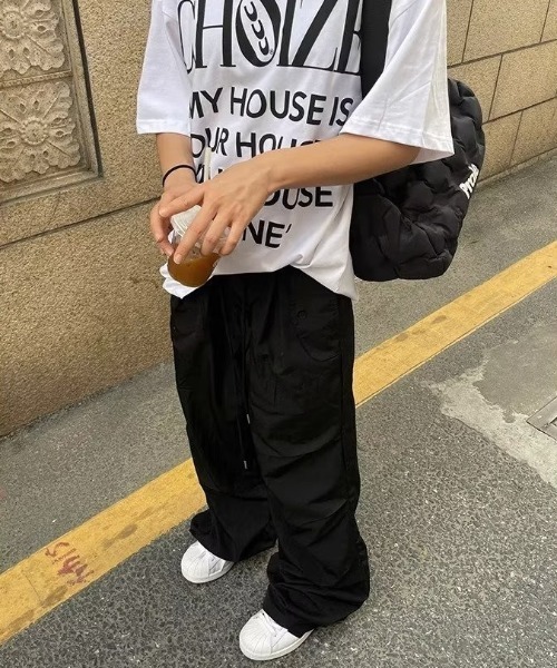 MGV(エムジーヴィー)の「ストリートルーズパラシュートパンツ(その他パンツ・レディース・ブラック/グレー・LARGE/X-LARGE/MEDIUM)」の4枚目の写真