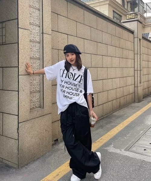 MGV（エムジーヴィー）の「ストリートルーズパラシュートパンツ