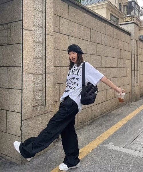 MGV(エムジーヴィー)の「ストリートルーズパラシュートパンツ(その他パンツ・レディース・ブラック/グレー・LARGE/X-LARGE/MEDIUM)」の8枚目の写真