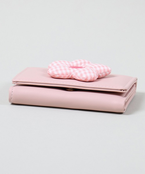 SPINNS（スピンズ）の「【三つ折り型】フラワーミニウォレット（財布・レディース・ピンク/ブラック・ONESIZE）」の10枚目の写真