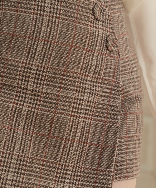 Cham.（チャム）の「アシメチェックショートパンツ（その他パンツ・レディース・ブラウン・F）」の3枚目の写真