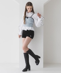 【新品】THE TOE シャギーニットショートパンツ　beige lilLilly（リルリリー）の「シャギーニットショートパンツ