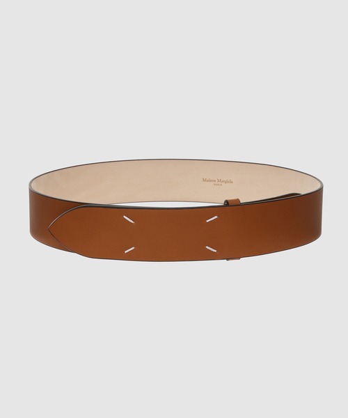 Maison Margiela(メゾンマルジェラ)の「BELT 45 MM(ベルト・メンズ・ブラック/キャメル・80/90)」の1枚目の写真
