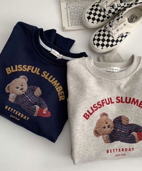 wears（ウェアーズ）の「テディベアグラフィックトップス（Tシャツ/カットソー・レディース・ネイビー/ライトベージュ・FREE）」の12枚目の写真