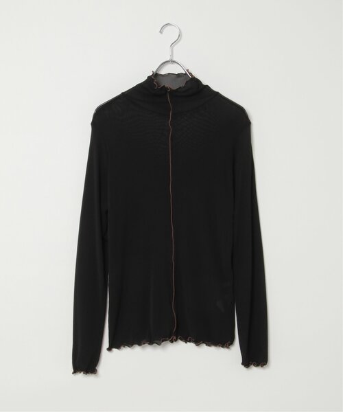 LBC(エルビーシー)の「配色メローシアーロンT B(Tシャツ/カットソー・レディース・ブラック/ホワイト・M)」の12枚目の写真