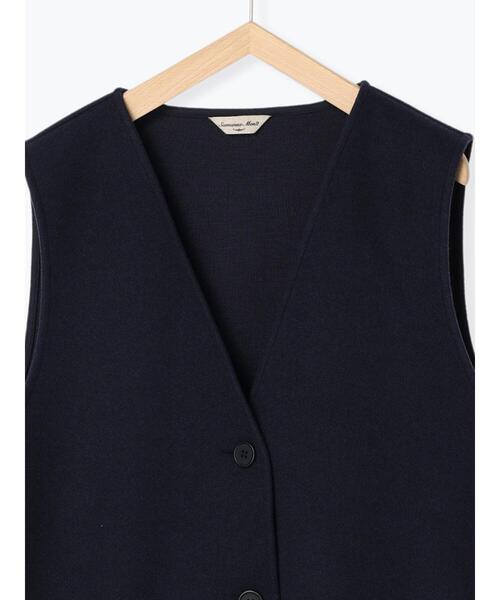 Samansa Mos2（サマンサ モスモス）の「【UVカット加工】スッキリきれい見えウールライクベスト（ベスト・レディース・ブラウン/カーキ/ベージュ/ネイビー・F）」の19枚目の写真