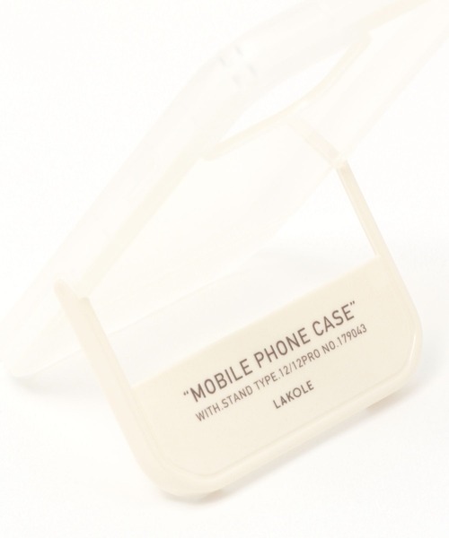LAKOLE（ラコレ）の「スタンドクリアiPhoneケース / 981223（スマホケース/カバー・レディース・グレー/グリーン/ホワイト/チャコール/ブルー/レッド・SMALL/X-SMALL/MEDIUM）」の15枚目の写真