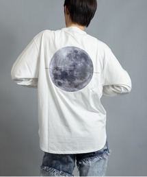 シルケットライク MOONモチーフプリント ロンT