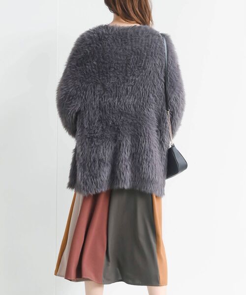 rps（アールピーエス）の「フェザーロングカーディガン（カーディガン/ボレロ・レディース・ベージュ系その他/アイボリー/チャコールグレー・フリー）」の15枚目の写真