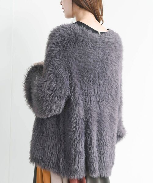 rps（アールピーエス）の「フェザーロングカーディガン（カーディガン/ボレロ・レディース・ベージュ系その他/アイボリー/チャコールグレー・フリー）」の19枚目の写真