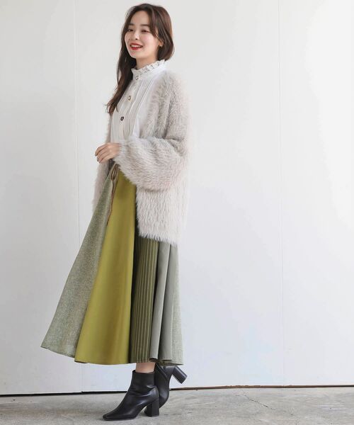 rps（アールピーエス）の「フェザーロングカーディガン（カーディガン/ボレロ・レディース・ベージュ系その他/アイボリー/チャコールグレー・フリー）」の22枚目の写真