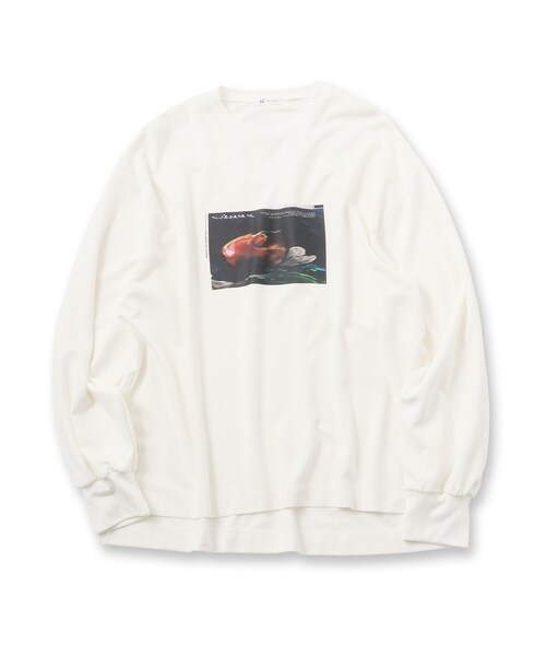 tk.TAKEO KIKUCHI（ティーケータケオキクチ）の「◆ディストーションTシャツ（Tシャツ/カットソー・メンズ・ブラック/オフホワイト/ダークグレー・02/03）」の4枚目の写真