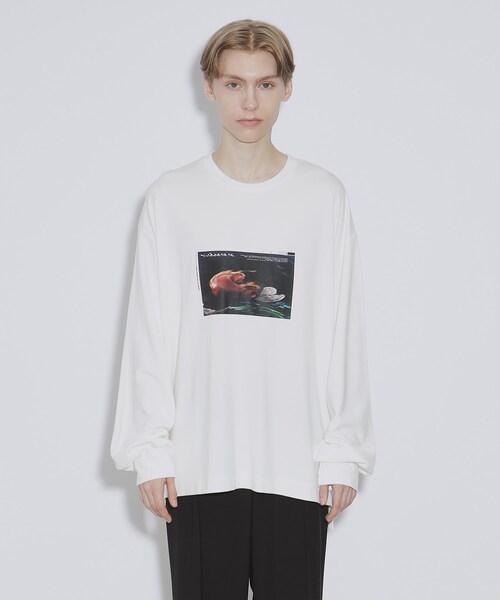 tk.TAKEO KIKUCHI（ティーケータケオキクチ）の「◆ディストーションTシャツ（Tシャツ/カットソー・メンズ・ブラック/オフホワイト/ダークグレー・02/03）」の5枚目の写真