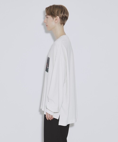 tk.TAKEO KIKUCHI（ティーケータケオキクチ）の「◆ディストーションTシャツ（Tシャツ/カットソー・メンズ・ブラック/オフホワイト/ダークグレー・02/03）」の6枚目の写真