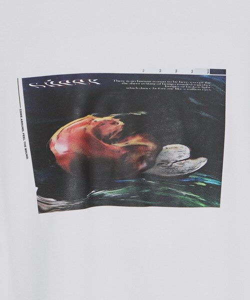 tk.TAKEO KIKUCHI（ティーケータケオキクチ）の「◆ディストーションTシャツ（Tシャツ/カットソー・メンズ・ブラック/オフホワイト/ダークグレー・02/03）」の12枚目の写真