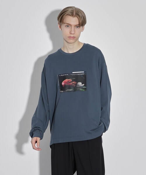 tk.TAKEO KIKUCHI（ティーケータケオキクチ）の「◆ディストーションTシャツ（Tシャツ/カットソー・メンズ・ブラック/オフホワイト/ダークグレー・02/03）」の14枚目の写真