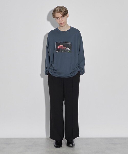 tk.TAKEO KIKUCHI（ティーケータケオキクチ）の「◆ディストーションTシャツ（Tシャツ/カットソー・メンズ・ブラック/オフホワイト/ダークグレー・02/03）」の16枚目の写真