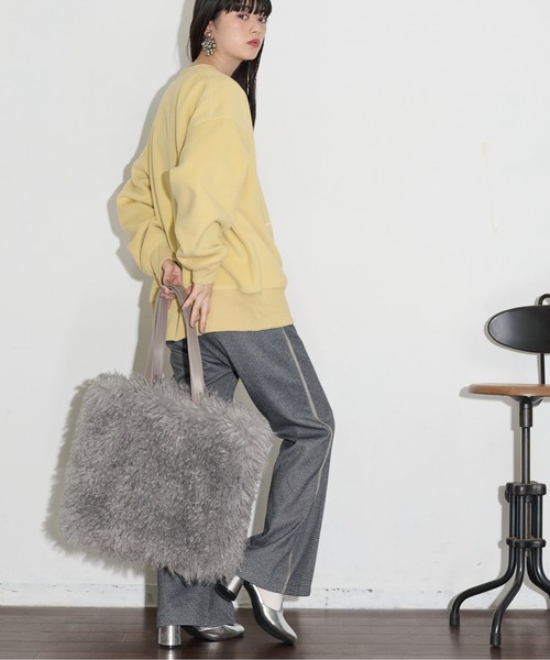 THE YOn（ザヨン）の「エコファービッグトートバッグ（トートバッグ・レディース・ブラウン/グレー・FREE）」の8枚目の写真