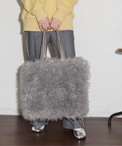 THE YOn（ザヨン）の「エコファービッグトートバッグ（トートバッグ・レディース・ブラウン/グレー・FREE）」の6枚目の写真