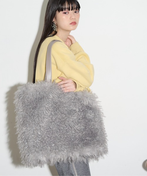 THE YOn（ザヨン）の「エコファービッグトートバッグ（トートバッグ・レディース・ブラウン/グレー・FREE）」の3枚目の写真