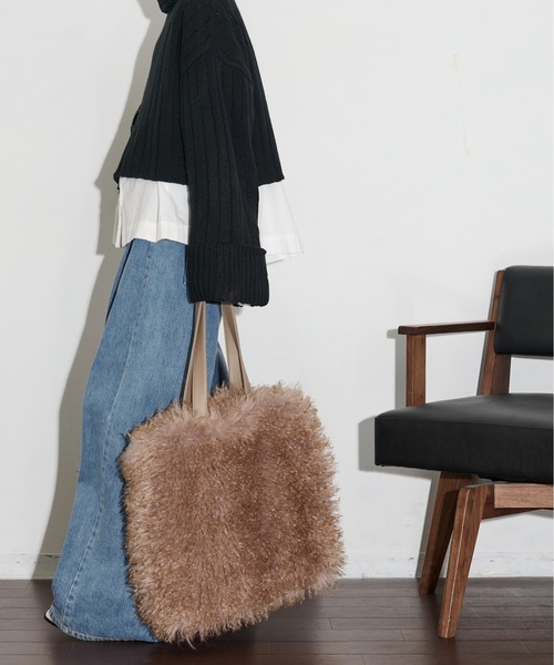 THE YOn（ザヨン）の「エコファービッグトートバッグ（トートバッグ・レディース・ブラウン/グレー・FREE）」の14枚目の写真