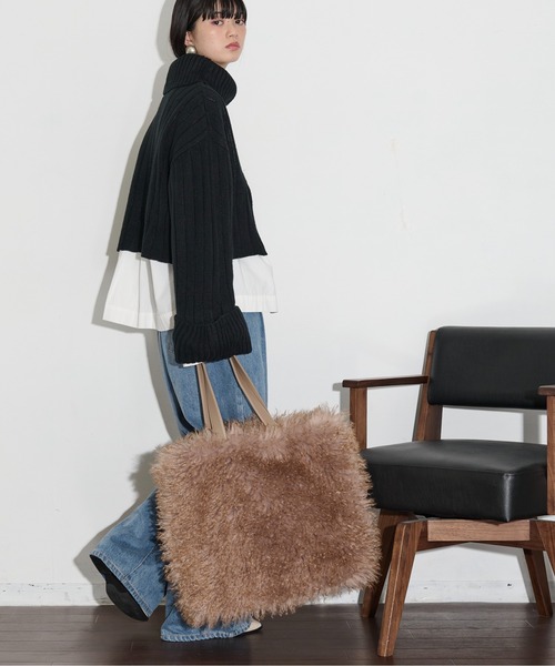 THE YOn（ザヨン）の「エコファービッグトートバッグ（トートバッグ・レディース・ブラウン/グレー・FREE）」の16枚目の写真