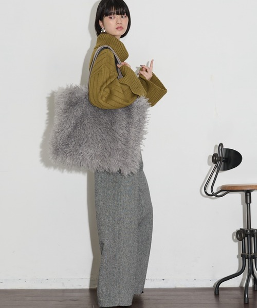 THE YOn（ザヨン）の「エコファービッグトートバッグ（トートバッグ・レディース・ブラウン/グレー・FREE）」の21枚目の写真