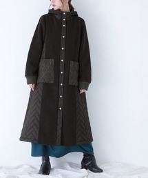 kOhAKU（コハク）の「『異素材切替キルティングコート』（その他