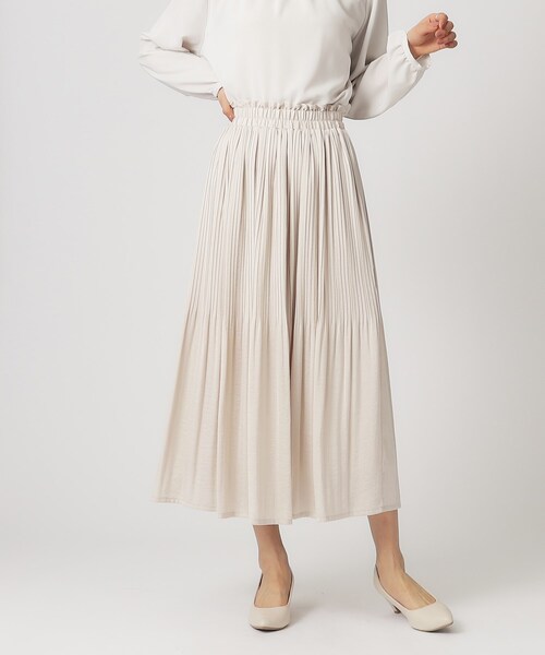 SHOO・LA・RUE（シューラルー）の「◆【デイリー/セレモニーにも】ヴィンテージサテン プリーツスカート【CIRCRIC】（スカート・レディース・ベージュ系その他7/ブラック系3/ブルー系3/ブラック系5・00）」の12枚目の写真