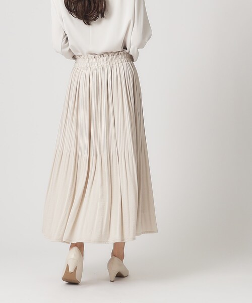 SHOO・LA・RUE（シューラルー）の「◆【デイリー/セレモニーにも】ヴィンテージサテン プリーツスカート【CIRCRIC】（スカート・レディース・ベージュ系その他7/ブラック系3/ブルー系3/ブラック系5・00）」の13枚目の写真