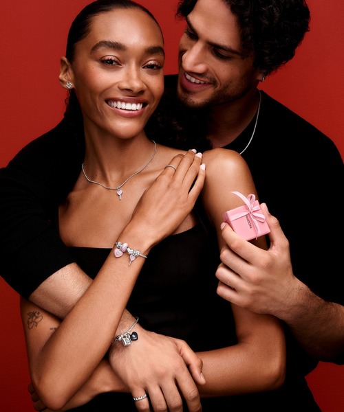 ハート パターン クリップ チャーム（チャーム）｜Pandora（パンドラ