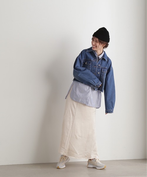 N.（N. Natural Beauty Basic）（エヌエヌナチュラルビューティーベーシック）の「◆ワッフルニットキャップ（ニットキャップ/ビーニー・レディース・グレー/ブラック・ﾌﾘ-）」の3枚目の写真