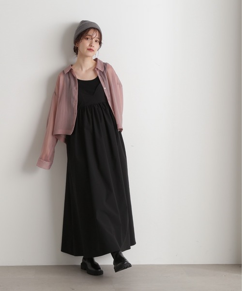 N.（N. Natural Beauty Basic）（エヌエヌナチュラルビューティーベーシック）の「◆ワッフルニットキャップ（ニットキャップ/ビーニー・レディース・グレー/ブラック・ﾌﾘ-）」の12枚目の写真