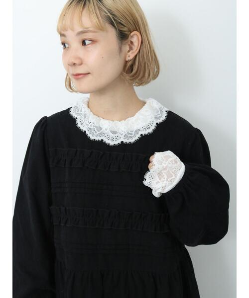 ehka sopo（エヘカソポ）の「フリルワンピース（ワンピース・レディース・ブラック/グリーン/キナリ・F）」の5枚目の写真