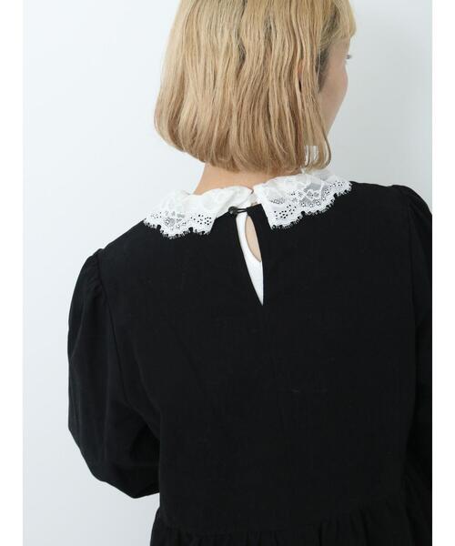 ehka sopo（エヘカソポ）の「フリルワンピース（ワンピース・レディース・ブラック/グリーン/キナリ・F）」の7枚目の写真